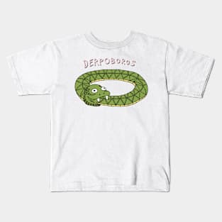 Derpy Ouroboros Kids T-Shirt